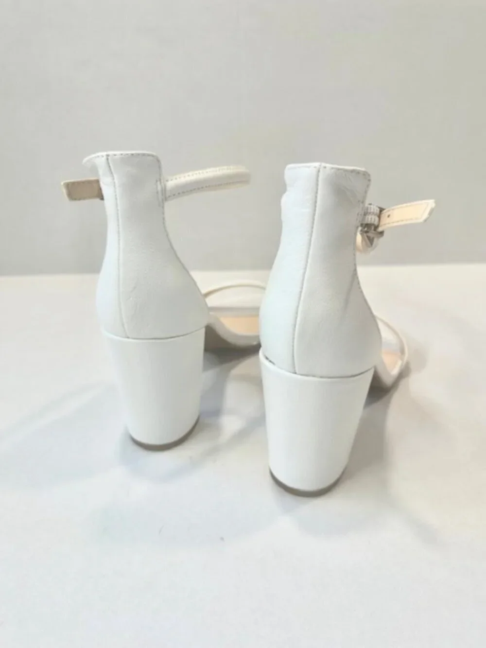 Kenneth Cole Reaction Womens Lolita Dress Sandals Block Heel White Size US 8.5